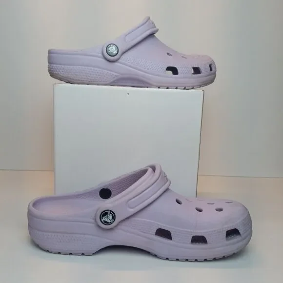 Crocs Classic Clogs Mens5/Womens7 Purple Unisex Slip On Shoes - Picture 2 of 9